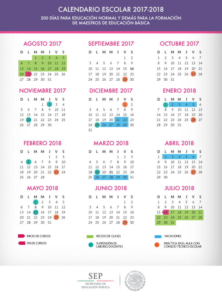 Calendario Escolar 2017-2018