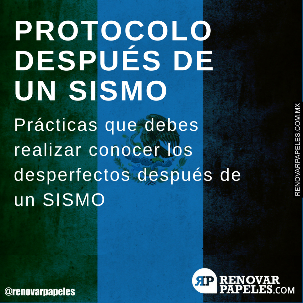 Protocolo después de un SISMO