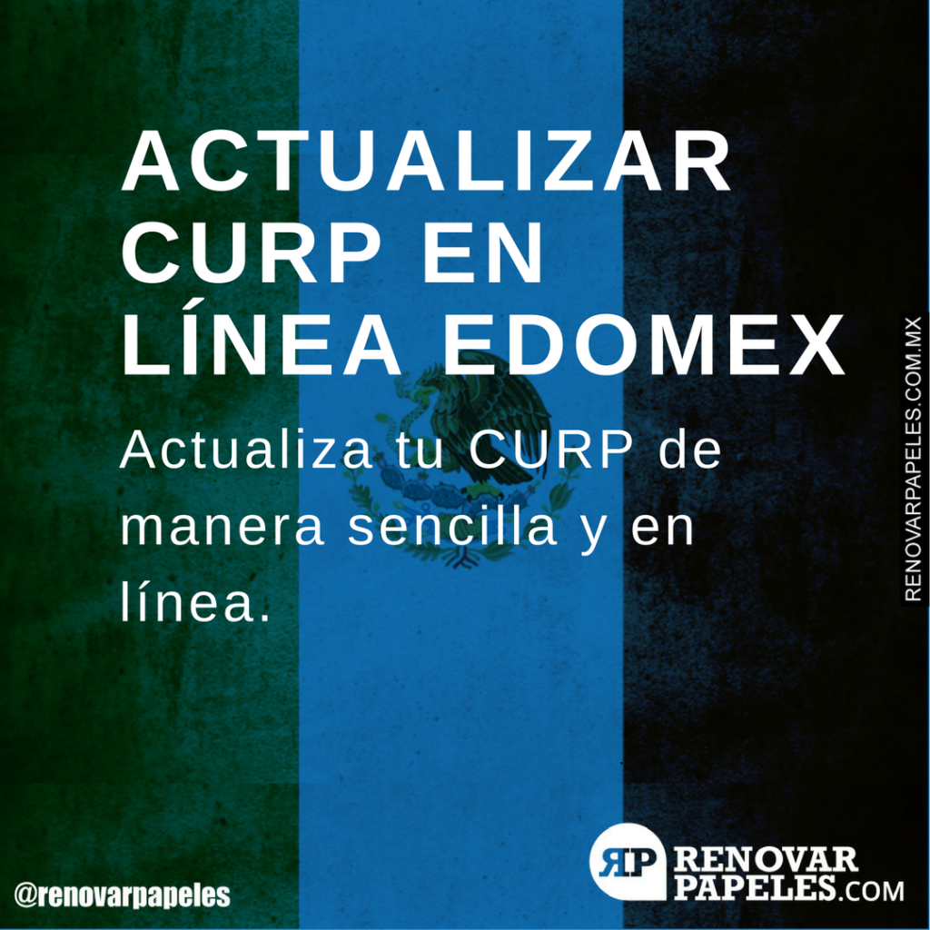 Actualizar CURP en Línea Edomex