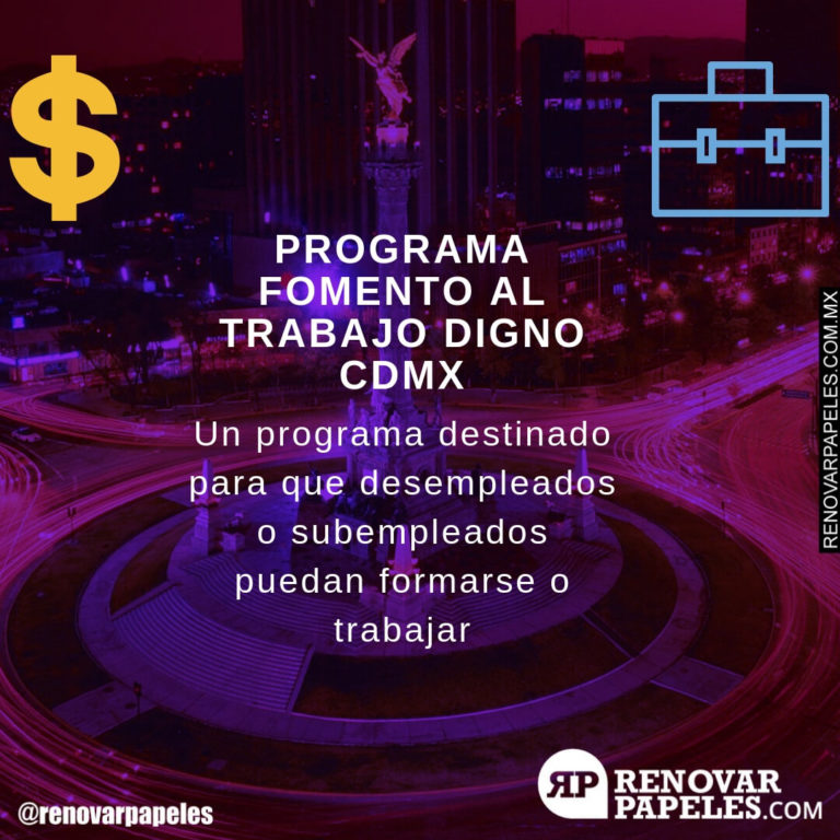 Programa Fomento al Trabajo Digno CDMX